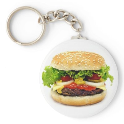 Cheeseburger keychains