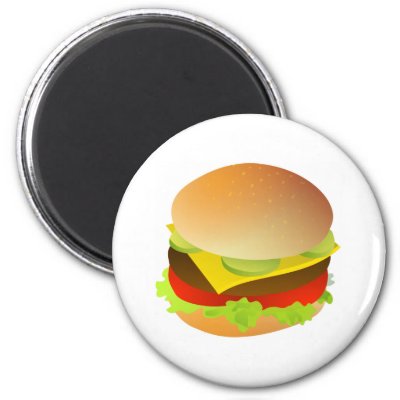 cheeseburger magnets