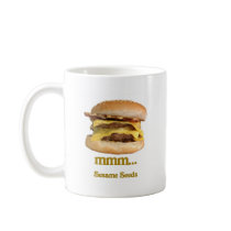 cheeseburger - mmm...sesame seeds coffee mugs