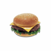 Cheeseburger photo sculptures