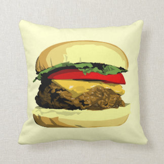 cheeseburger pillow