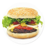Cheeseburger stickers