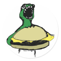 Cheeseburger Sticker by mandahesse Cheeseburger Sticker