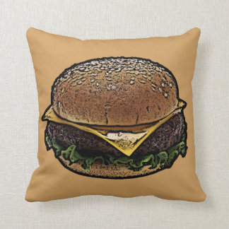 cheeseburger pillow