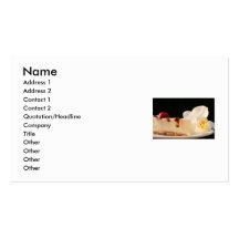 Cheesecake And An Orchid Business Card