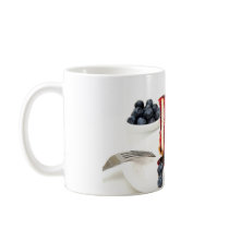 Cheesecake And Blueberries Coffee Mug