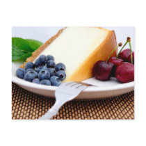 Cheesecake With Fruit Post Cards
