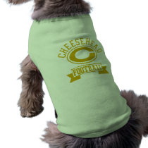 Cheesehead C Football 1 Dog Tshirt
