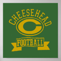 Cheesehead C Football 1 Posters