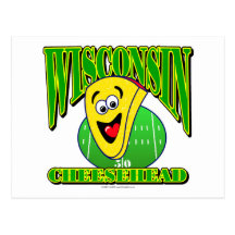 CheeseHead Cartoon 2 Post Card