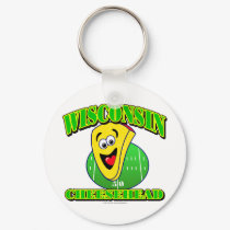CheeseHead Cartoon keychains