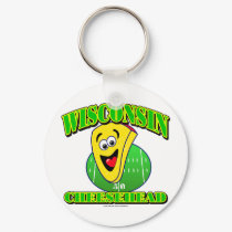 CheeseHead Cartoon keychains