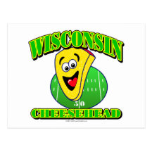 CheeseHead Cartoon Postcards