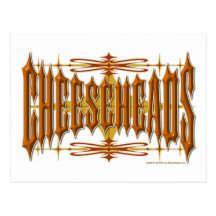 Cheeseheads Metal Postcard