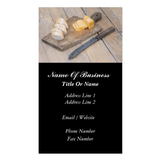 Cheesemaker Business Card (front side)