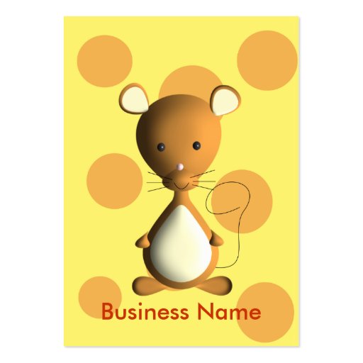 Cheesy Little Mouse Business Card (back side)