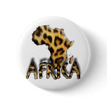Cheetah Africa Pinback Buttons