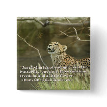 CHEETAH AND BUTTERFLY buttons