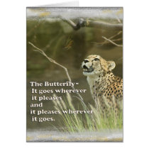 CHEETAH AND BUTTERFLY cards