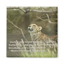 CHEETAH AND BUTTERFLY magnets