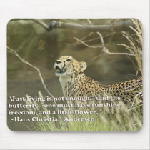 CHEETAH AND BUTTERFLY mousepads