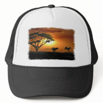 Cheetah and Gazelle Mesh Hats
