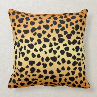 Cheetah animal spots pattern pillow