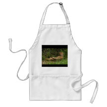 Cheetah At Rest Portrait Aprons
