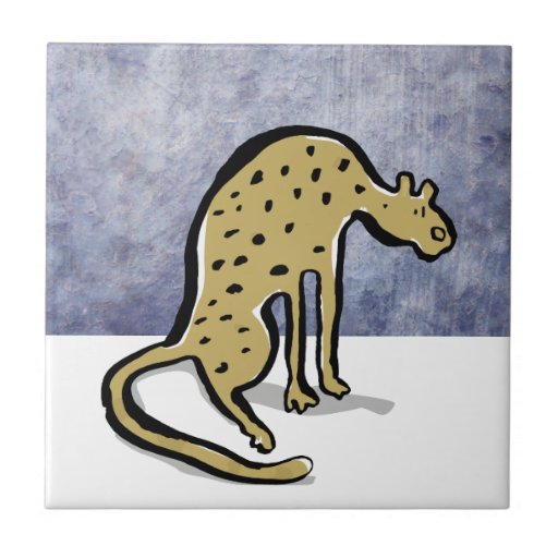 cheetah ceramic tile