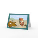 Cheetah Chasing Antelope cards