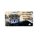 Cheetah Cub address label