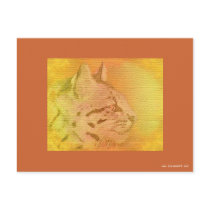 cheetah earth tones postcards