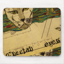 Cheetah Eyes Mouse Pad
