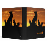 Cheetah family vinyl binders