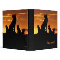 Cheetah family binders by wildlifeart Cheetah family binders