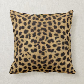 Cheetah Fur Pattern, Cheetah Print Throw Pillows