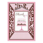 Cheetah Girl Birthday TY Note Card 2 Business Card Template