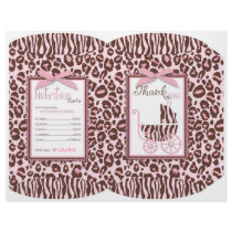 Cheetah Girl Gift Puff Box Template Flyers
