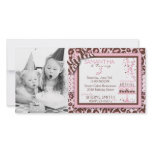 Cheetah Girl Invitation Photo Card