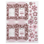 Cheetah Girl Party Favor Mini Puff Box Flyers