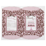 Cheetah Girl Party Favor Puff Box flyers