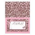 Cheetah Girl Table Card SM