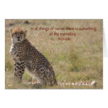 Cheetah Greeting Card