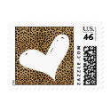 Cheetah Heart Postage stamp