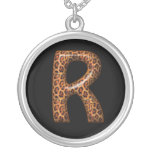 Cheetah Letter R Necklace