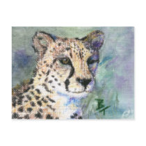 Cheetah Portrait aceo Postcard