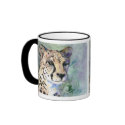 Cheetah Portrait Mug by bmthour Cheetah Portrait Mug