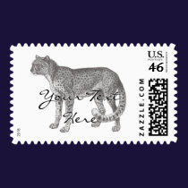 Cheetah Postage postage