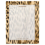 Cheetah print, blush background letterhead