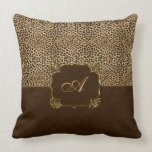 Cheetah Print Monogram pillows